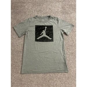 Jordan T-Shirt Youth XL Gray Excellent‎ Jumpman Graphic Short Sleeve Tee